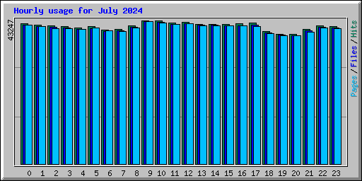 Hourly usage for July 2024